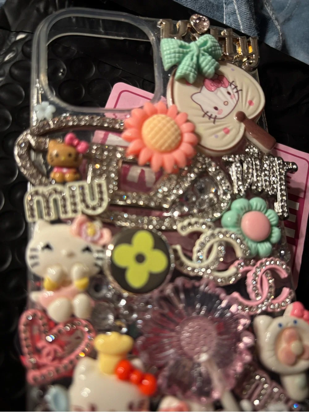 NEW SANRIO CLEAR iPHONE 15 JUNK CHARM CASE